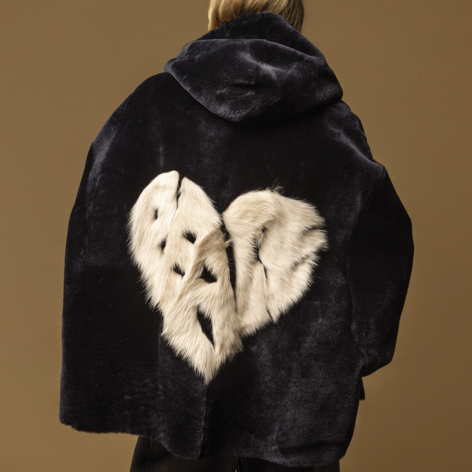 Cape en fourrure